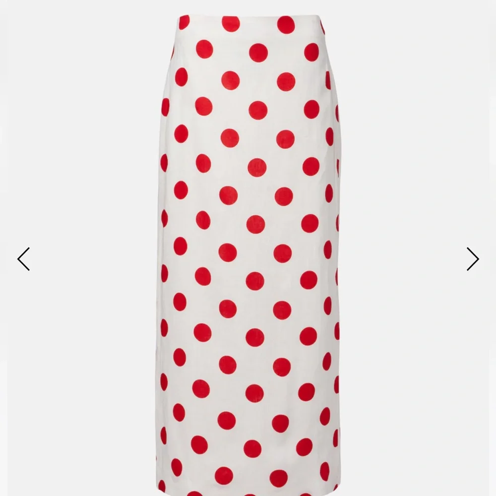 CALA DE LA CRUZ
Bruna polka-dot linen maxi skirt - Picture 1 of 1